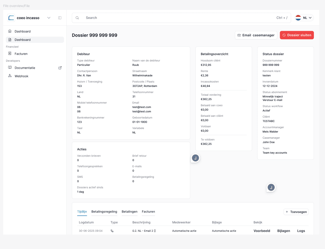 Figma design for a single file view in the financial portal