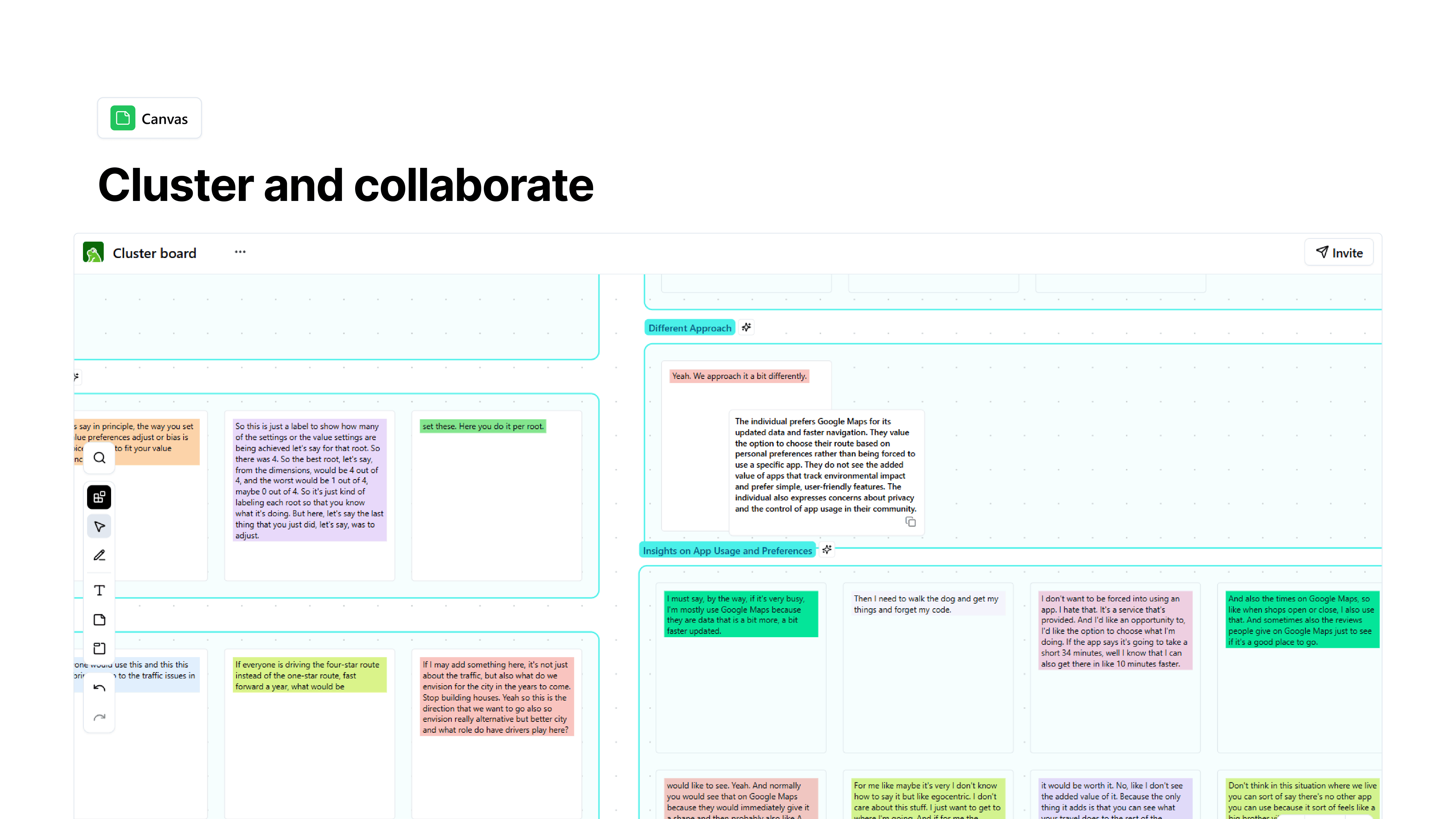 Traceable insights connected back to source transcript data